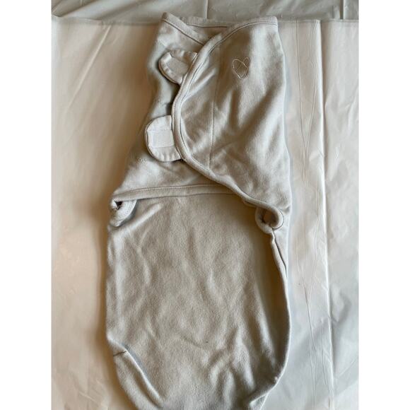 SwaddleMe gray lightweight swaddle blanket solid cotton Size SM/MED - Picture 2 of 4